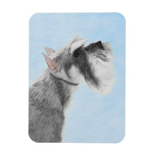Schnauzer (Giant, Standard)  Painting - Dog Art Magnet