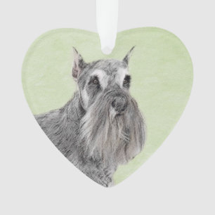 Schnauzer (Giant, Standard) Painting - Dog Art Ornament