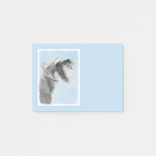 Schnauzer (Giant, Standard) Painting - Dog Art Post-it Notes