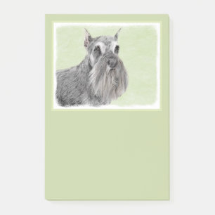 Schnauzer (Giant, Standard) Painting - Dog Art Post-it Notes