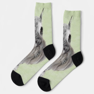 Schnauzer (Giant, Standard) Painting - Dog Art Socks
