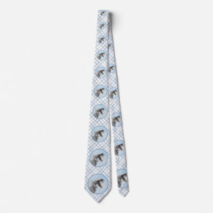 Schnauzer (Giant, Standard) Painting - Dog Art Tie