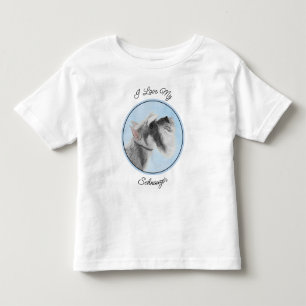 Schnauzer (Giant, Standard)  Painting - Dog Art Toddler T-Shirt