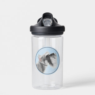 Schnauzer (Giant, Standard)  Painting - Dog Art Water Bottle