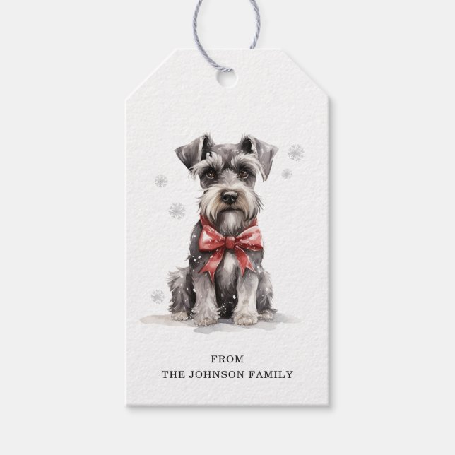 Schnauzer Gift Tags (Front)