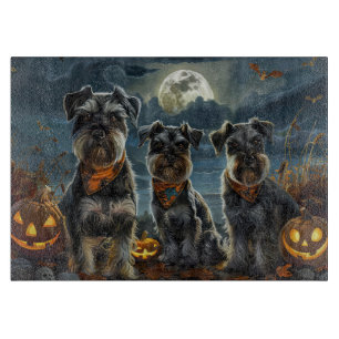 Schnauzer Halloween Spooky  Cutting Board