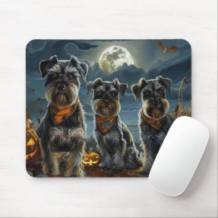 Schnauzer Halloween Spooky Mouse Mat