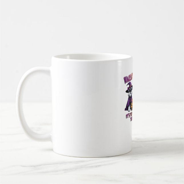 Schnauzer Halloween Thanksgiving Christmas Classic Coffee Mug (Left)