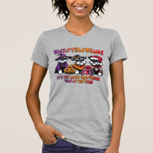 Schnauzer Halloween Thanksgiving Christmas Classic T-Shirt