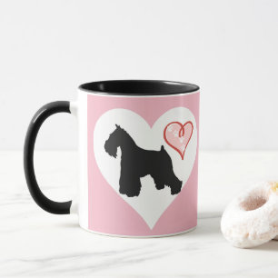 Schnauzer Heart and Paws Coffee Mug