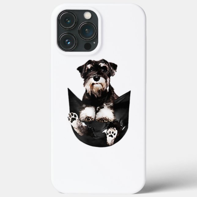 Schnauzer in My Pocket Cute Dog Lovers Case-Mate iPhone Case (Back)