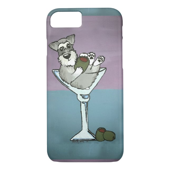 Schnauzer iPhone 7 Phone Case (Back)