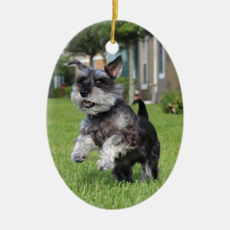 Schnauzer, joy ceramic tree decoration