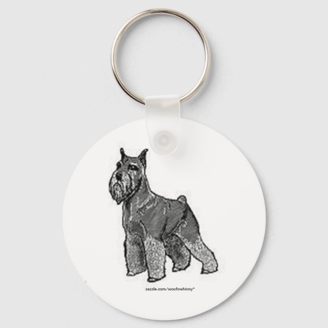 Schnauzer Key Ring (Front)