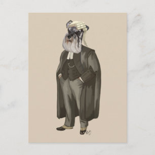 Schnauzer Lawyer 2 Postcard