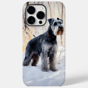 Schnauzer Let It Snow Christmas Case-Mate iPhone 14 Pro Max Case