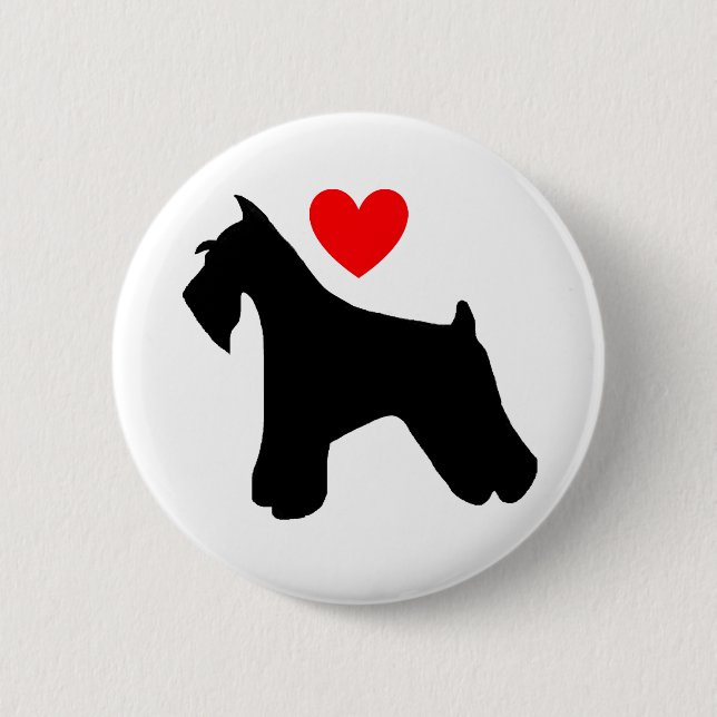 Schnauzer Love Button (Front)
