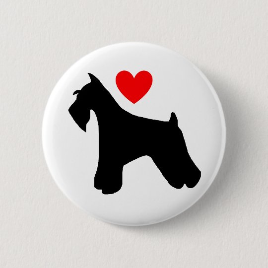 Schnauzer Love Button