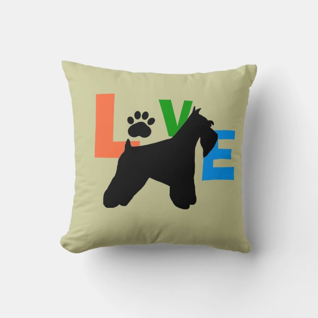 Schnauzer Love Cushion (Front)