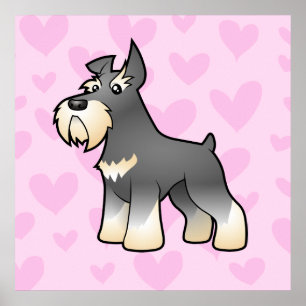 Schnauzer Love Poster