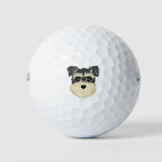 Schnauzer lover gifts golf balls
