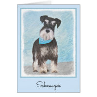 Schnauzer (Miniature) Painting - Cute Original Dog