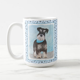 Schnauzer (Miniature) Painting - Cute Original Dog Coffee Mug