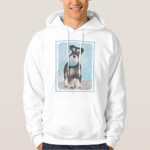 Schnauzer (Miniature) Painting - Cute Original Dog Hoodie