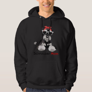 Schnauzer Mum Bandanna Womens Schnauzer Dog  Hoodie