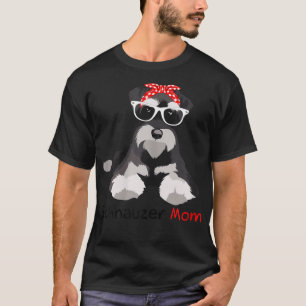 Schnauzer Mum Bandanna Womens Schnauzer Dog T-Shirt