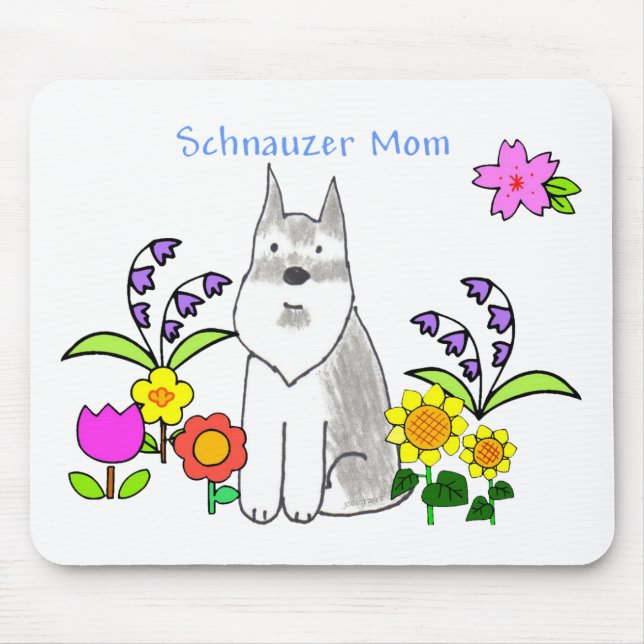 Schnauzer Mum Mousepad (Front)