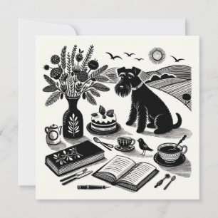 Schnauzer Note Card