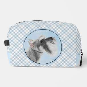 Schnauzer Painting Giant Standard Cropped Dog Art Dopp Kit