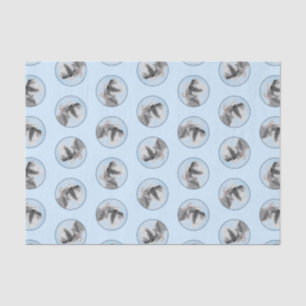 Schnauzer Painting Giant Standard Cropped Dog Art Tissue Paper