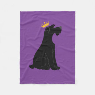 Schnauzer Prince Fleece Blanket