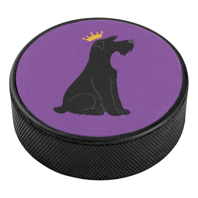 Schnauzer Prince Hockey Puck (3/4)