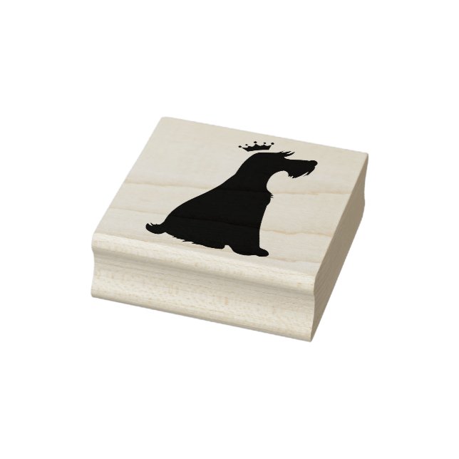 Schnauzer Prince Rubber Stamp (Stamp)