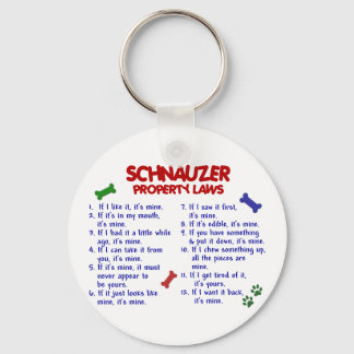 SCHNAUZER Property Laws 2 Key Ring