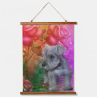 Schnauzer Puppy Dog Animal Art  