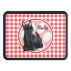 Schnauzer; Red and White Gingham