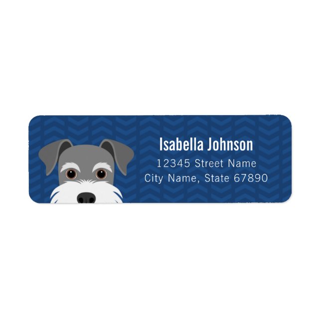 Schnauzer Return Address Labels (Front)