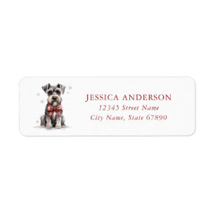 Schnauzer Return Address Labels
