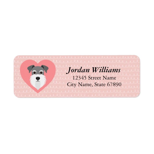 Schnauzer Return Address Labels (Front)