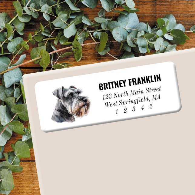 Schnauzer Return Address Labels (Creator Uploaded)