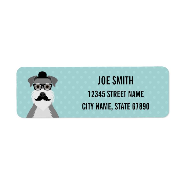 Schnauzer Return Address Labels (Front)