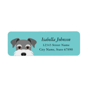 Schnauzer Return Address Labels