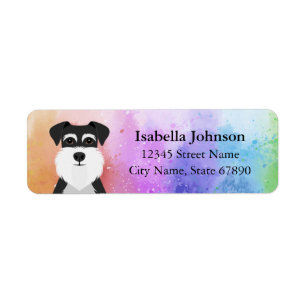 Schnauzer Return Address Labels