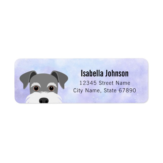 Schnauzer Return Address Labels (Front)