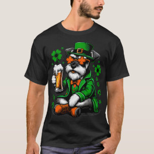 Schnauzer Saint Paddys Day Costume For Lover Dog  T-Shirt