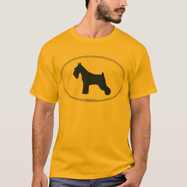 Schnauzer Silhouette T-Shirt (Front)